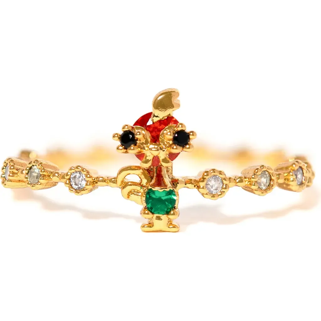 Girls Crew x Disney Princess Moana Hei Hei Ring in Gold by Girls Crew