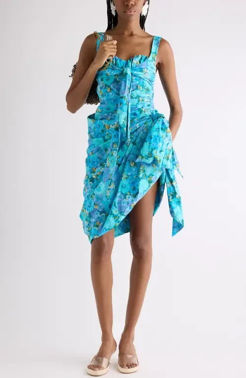 Daisies Print Organic Cotton Poplin Dress