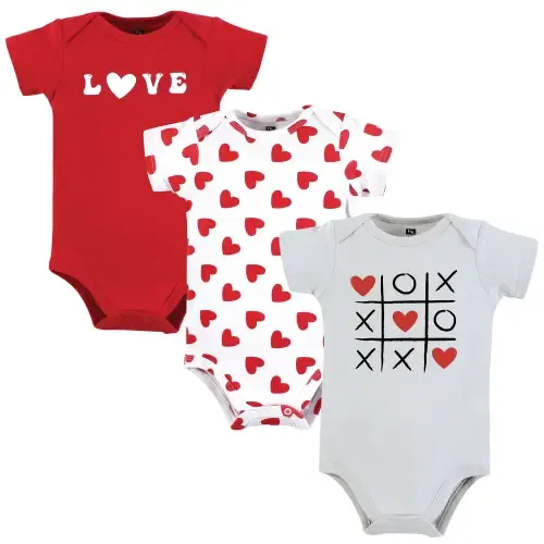 Triple Pack of Soft Cotton Bodysuits by Hudson Baby