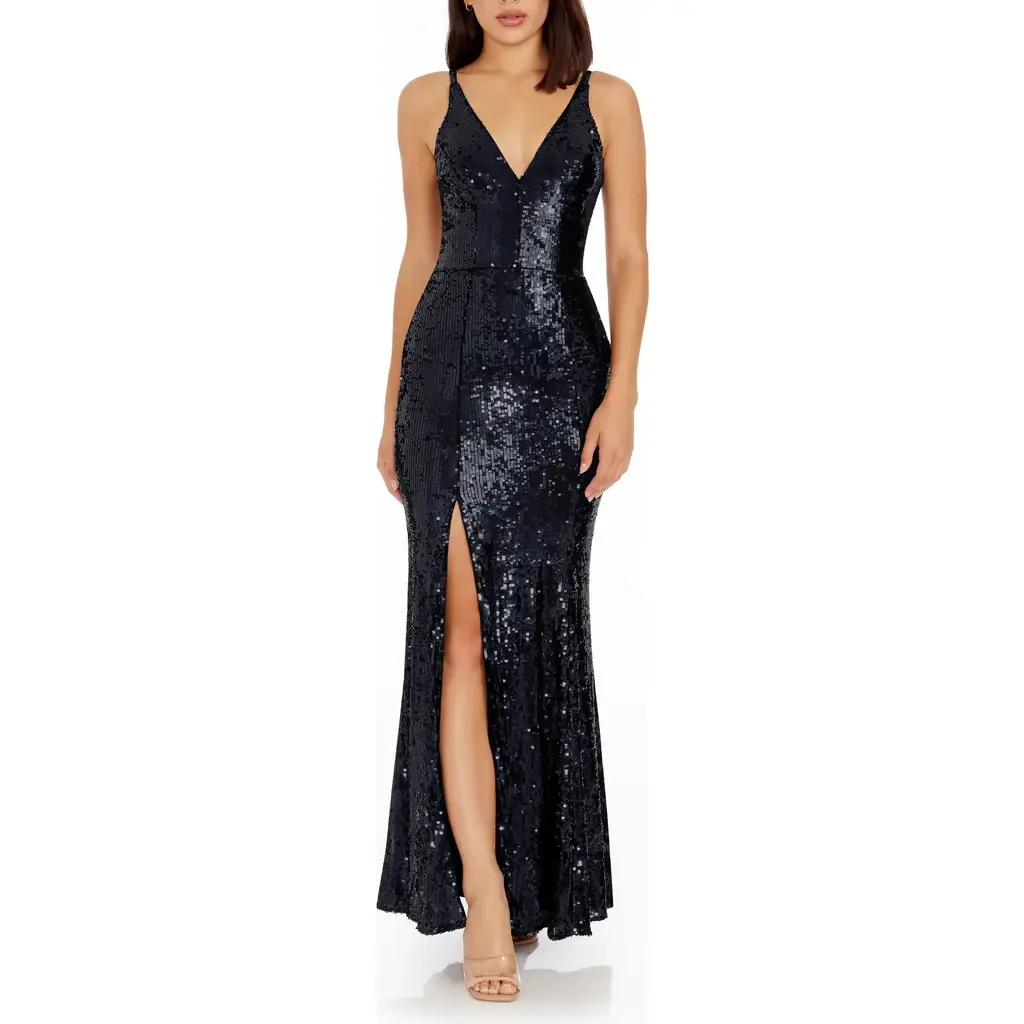 Iris Sequin Gown by Dress the Population
