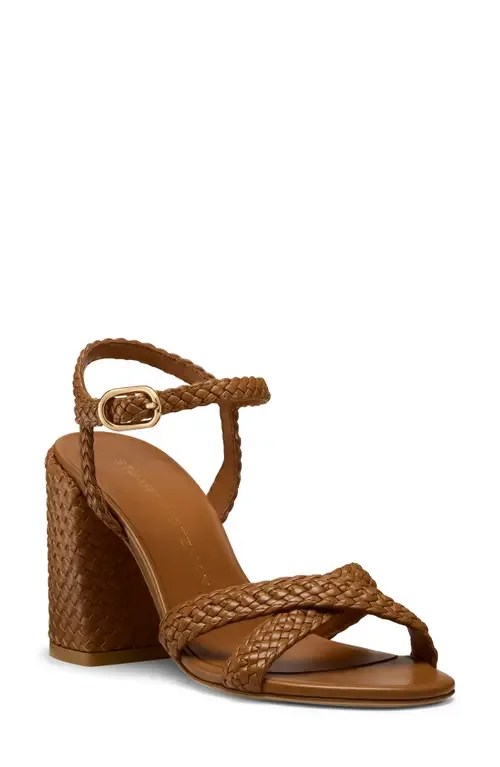 Alyssa Ankle Strap Woven Sandal by Stuart Weitzman
