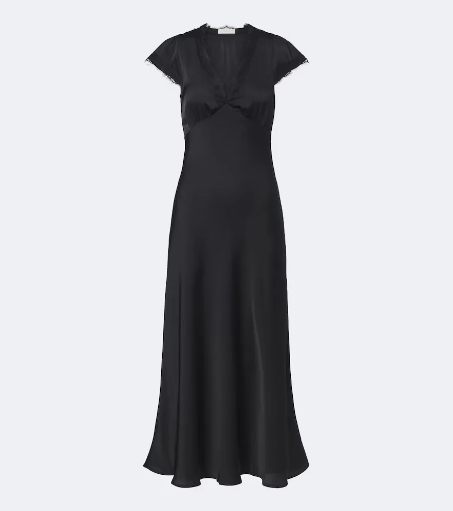 Robe Midi Mina En Satin à Dentelle by Faithfull