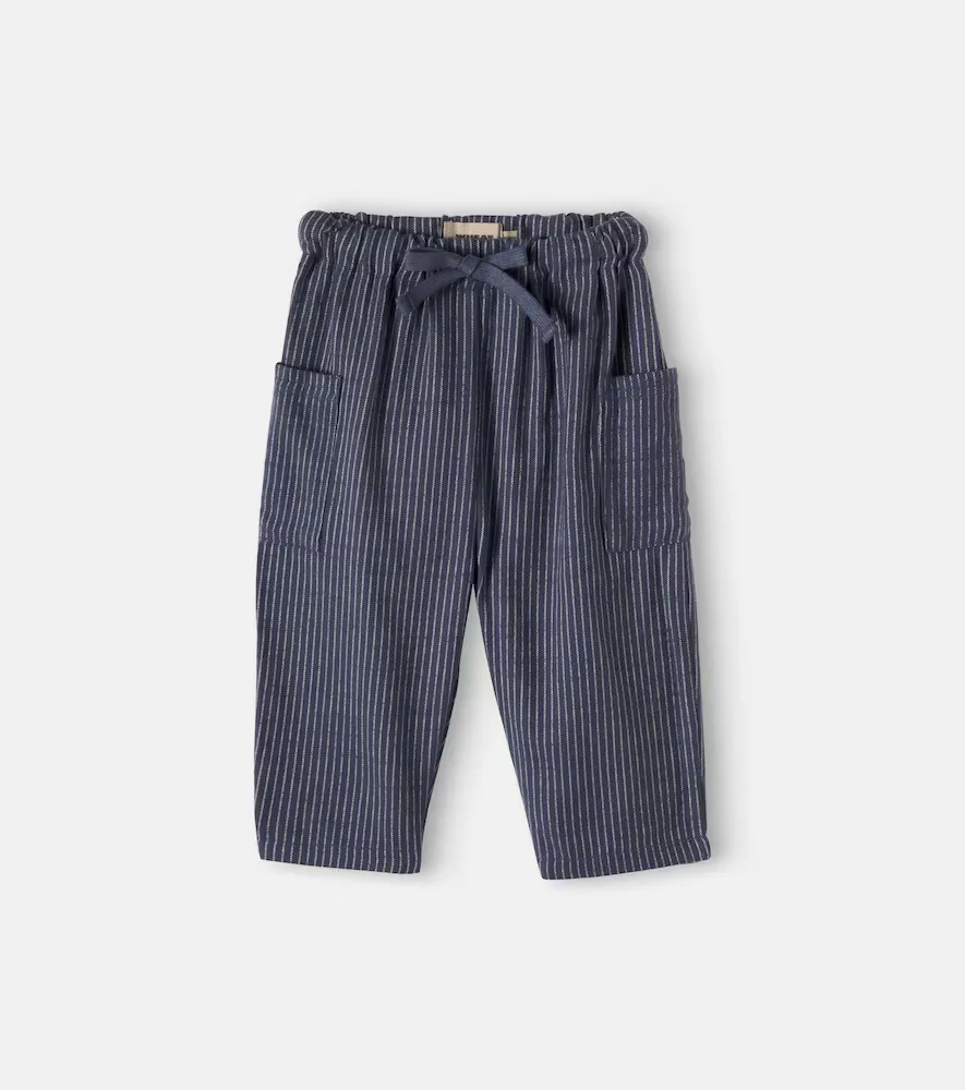 Pantalon Arne En Coton à Rayures by Wheat