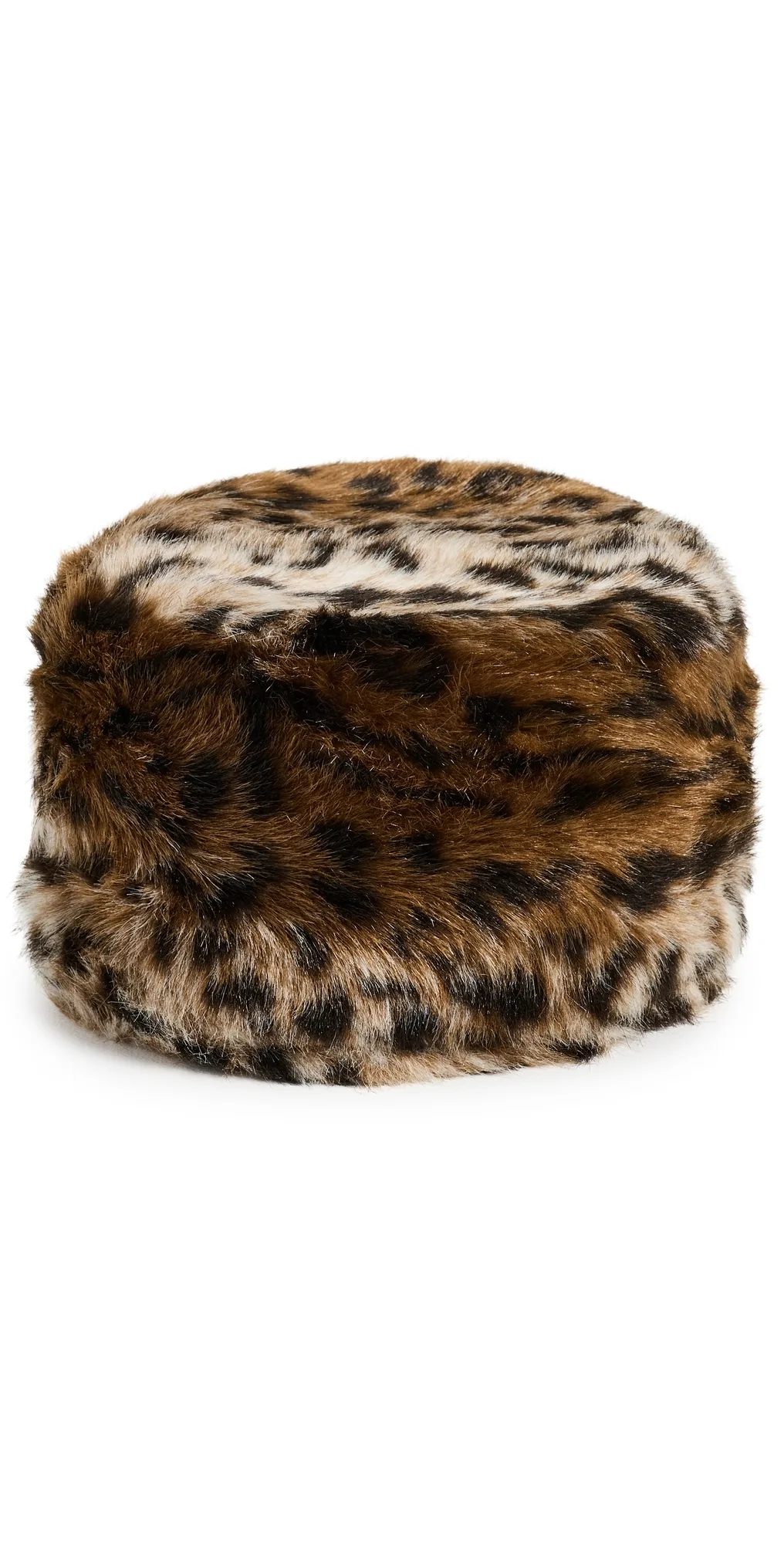 Margot Shaved Leopard Pillbox Hat by Apparis