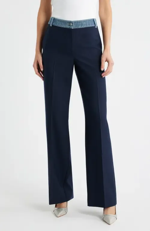 Poe Denim Contrast Pants by KOBI HALPERIN