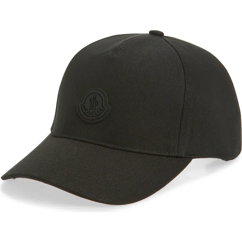 Logo Patch Baseball Cap by Moncler