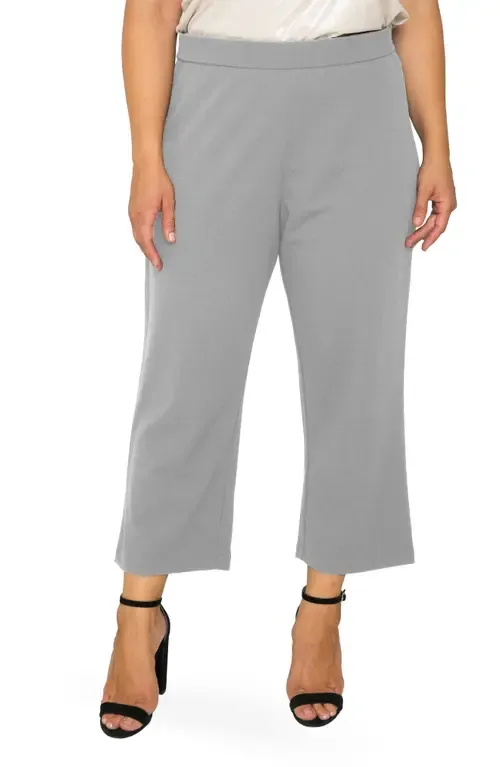 High Waist Stretch Crepe Crop Pants by Standards & Practices
