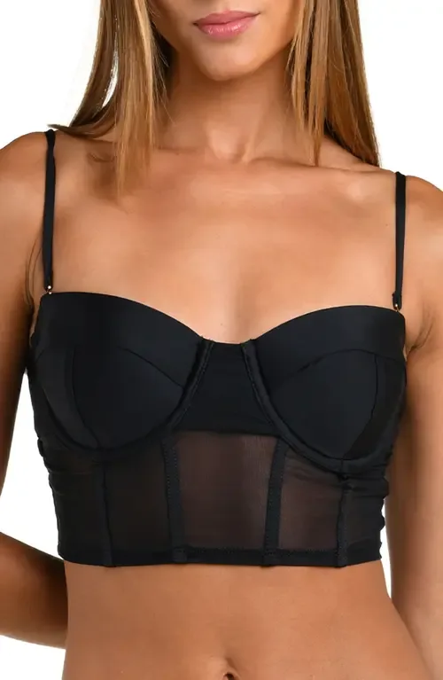 Sunshine Solids Crop Underwire Tankini Top by Sunshine 79
