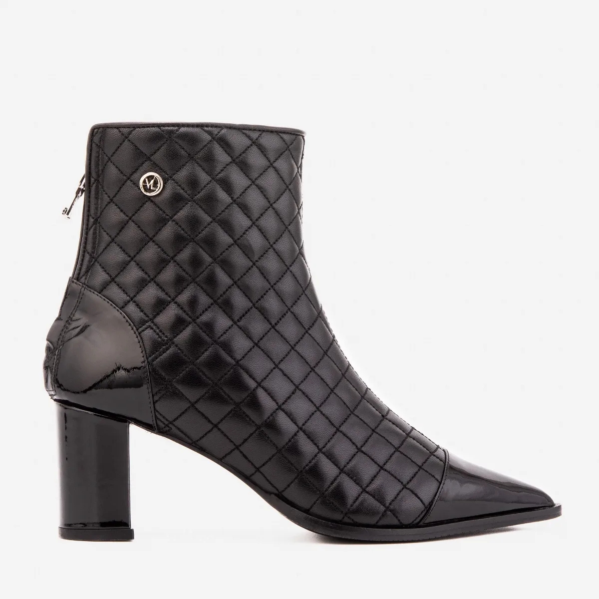 The Celeste Tip Quilted Leather Boot by Vinci Leather Shoes