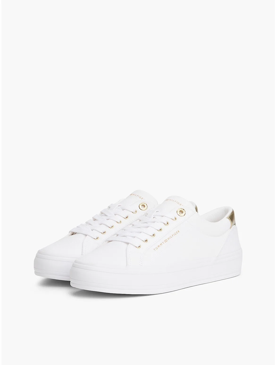 Metallic Accent Canvas Sneaker by Tommy Hilfiger