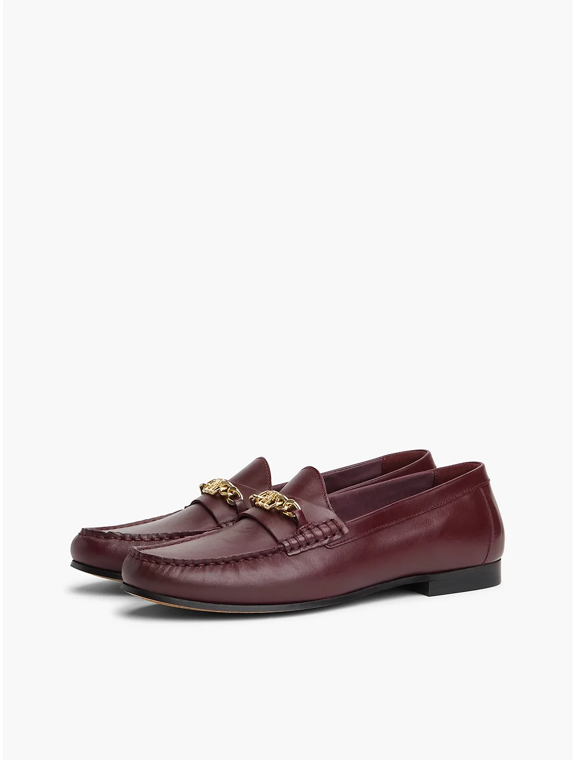 Chain-Link Leather Loafer by Tommy Hilfiger