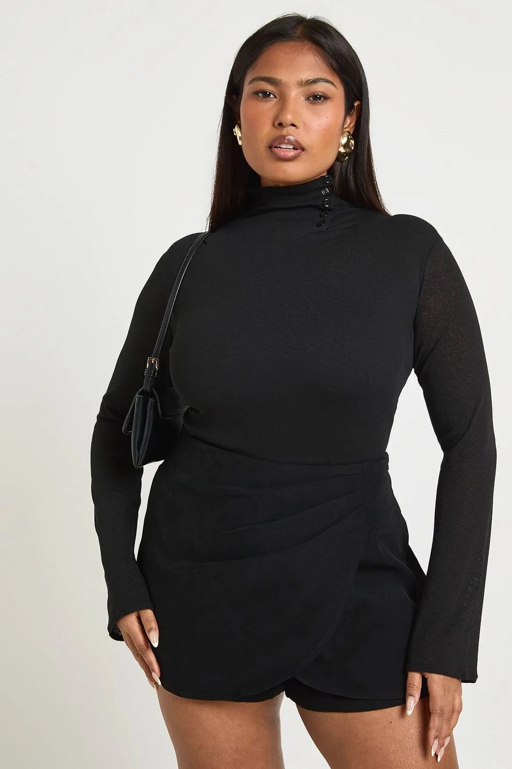 Ruched Skorts Woven by boohoo