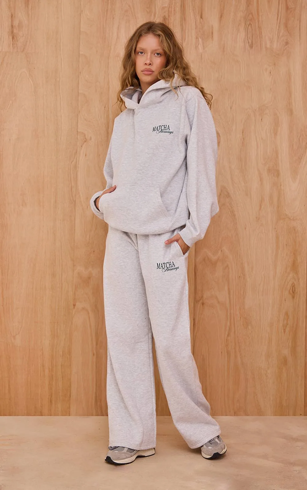 Matcha Mornings Cotton Fleece Straight Leg Sweatpants by PrettyLittleThing