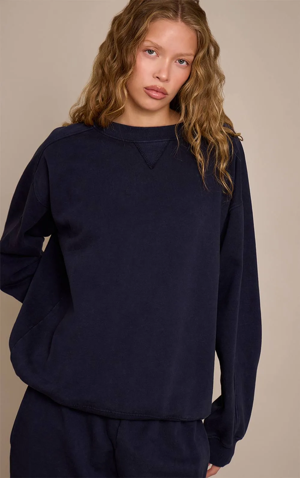 Acid Washed Cross Stitch Sweatshirt