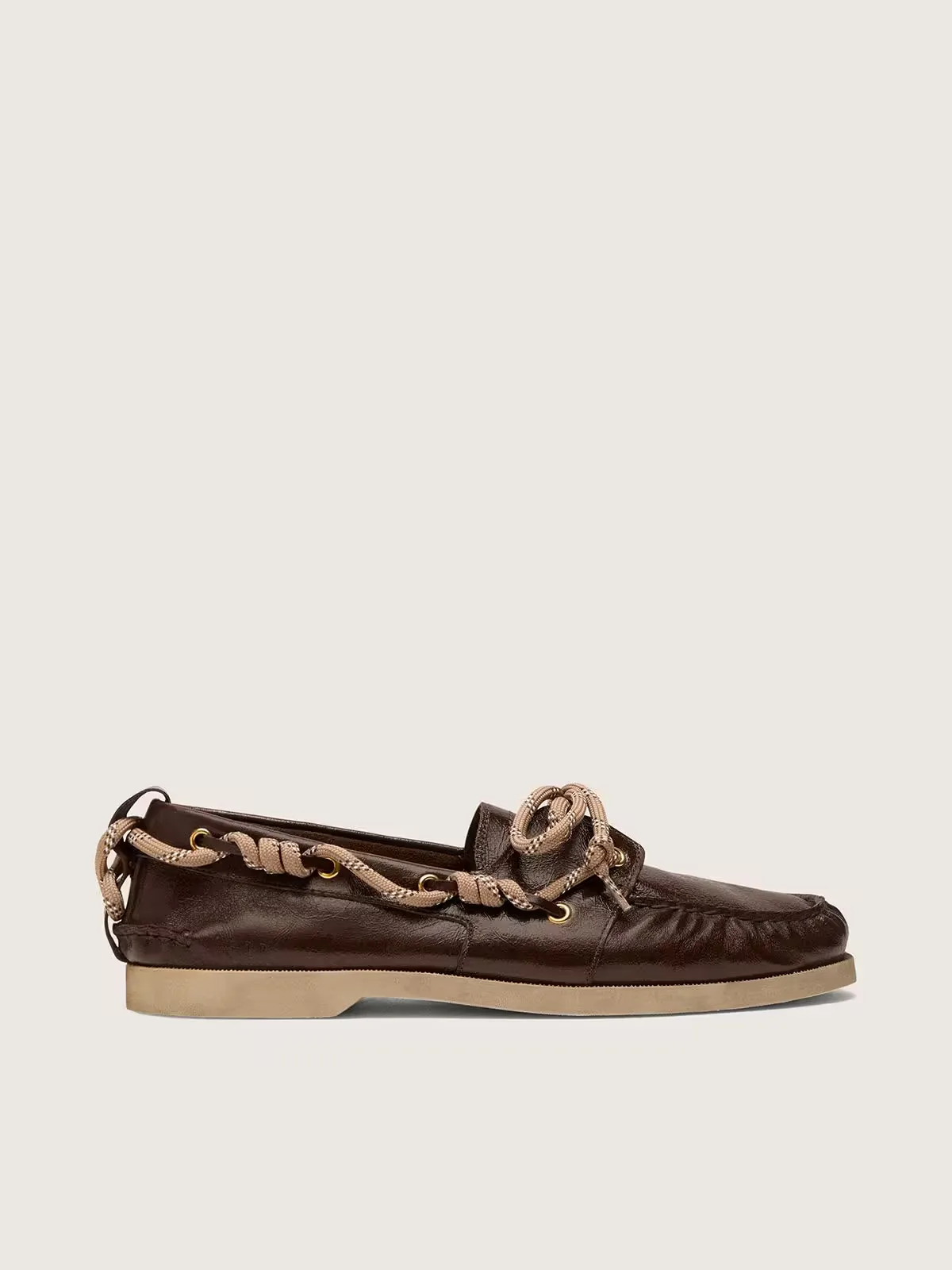 Cruise Loafer in Glossy Dark Brown Leather by Golden Goose