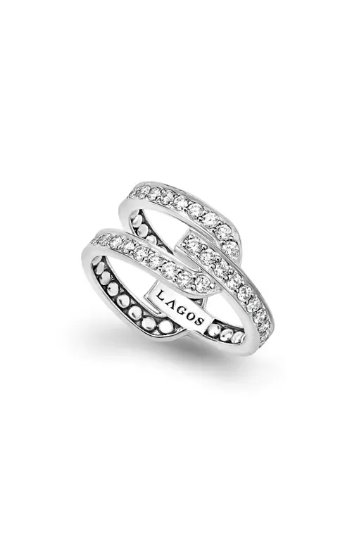 Caviar Spark Linear Diamond Ring by LAGOS