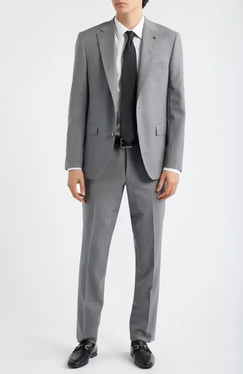 Exprit Dark Light Grey Mélange Wool Suit by Jack Victor