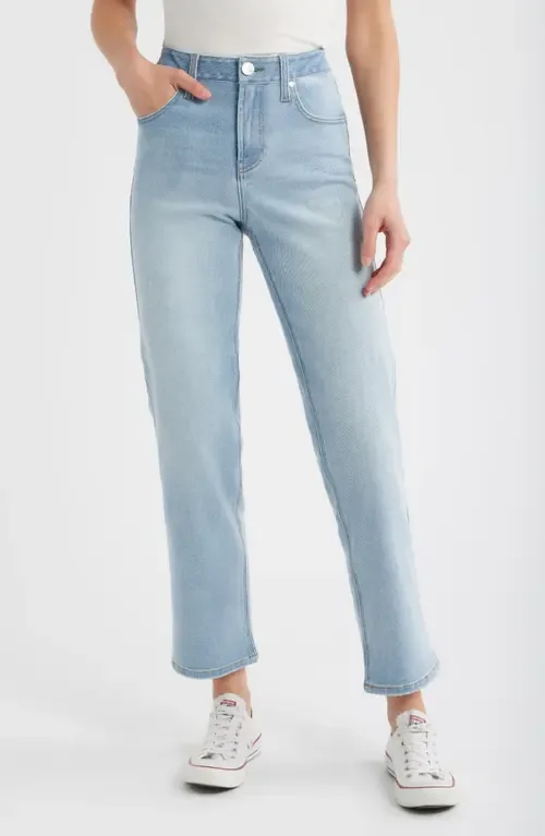 High Waist Straight Leg Jeans by 1822 Denim