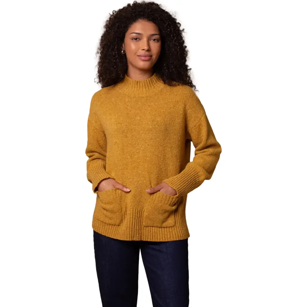 Flecked Patch Pocket Sweater by Celtic & Co.