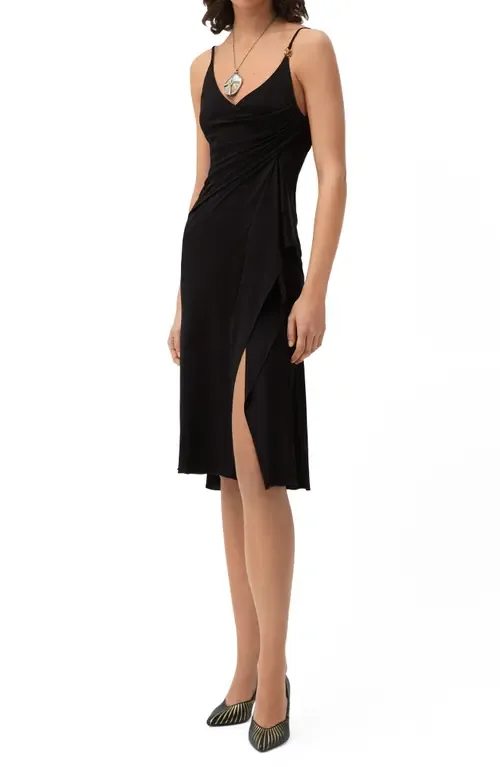 Liquid Jersey Draped Dress by Versace