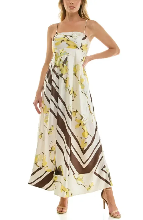 Print Sleeveless Maxi Dress by Socialite