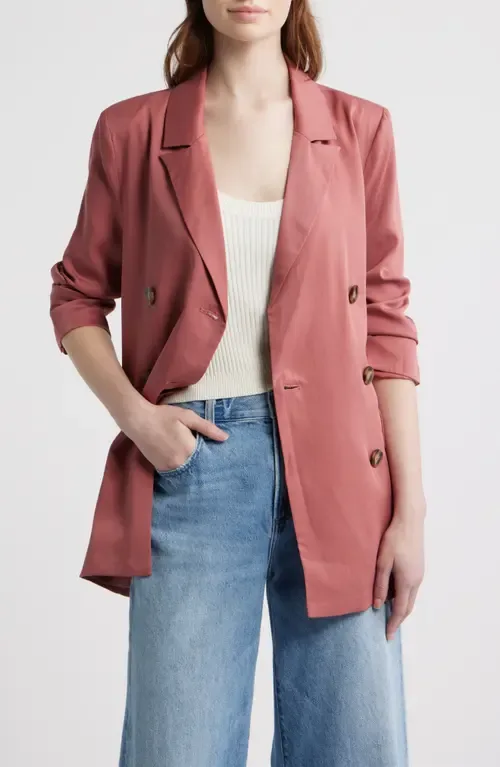 Anthony Double Breasted Longline Blazer by dRA