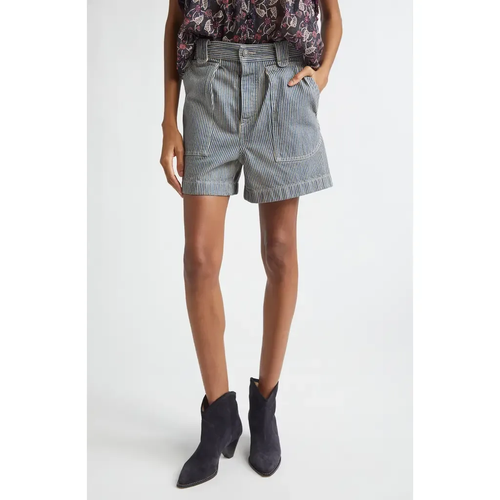 Eveja Striped Cotton Shorts by Isabel Marant Étoile