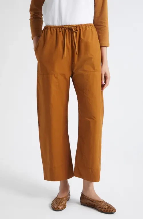 Kyoto Cotton Drawstring Utility Crop Pants by LESET