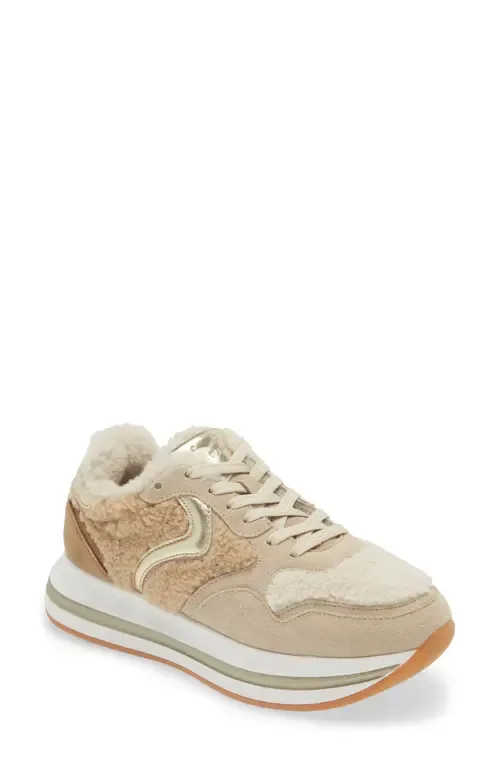 Melany Faux Shearling Sneaker by Voile Blanche