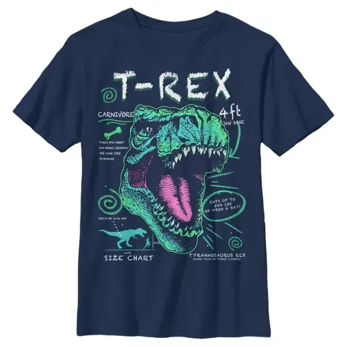 T-Rex Schematic Detail Short Sleeve Graphic T-Shirt by Lost Gods