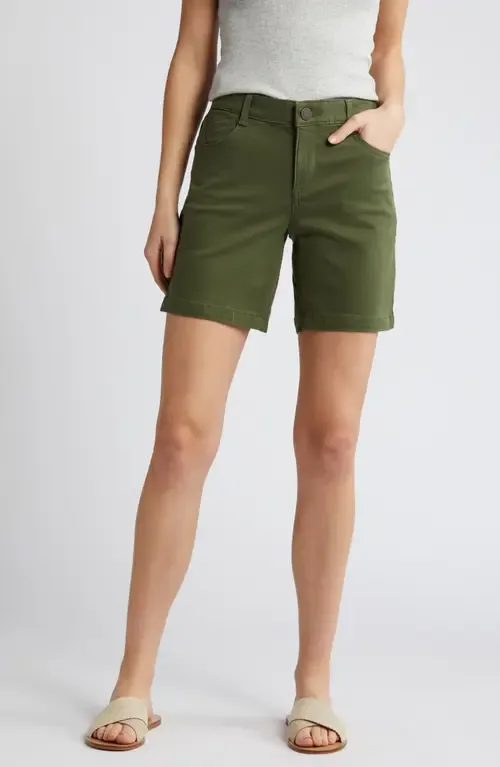Mid Length Stretch Twill Shorts by Wit & Wisdom