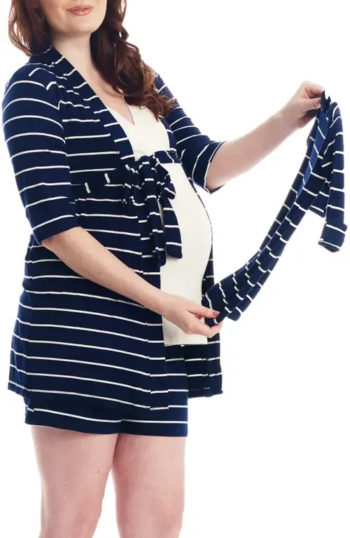 Adaline During & After 5-Piece Maternity/Nursing Sleep Set by Everly Grey