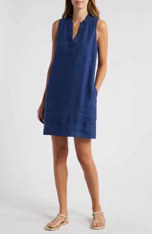 Two Palms Double Ruffle Linen Dress by Tommy Bahama