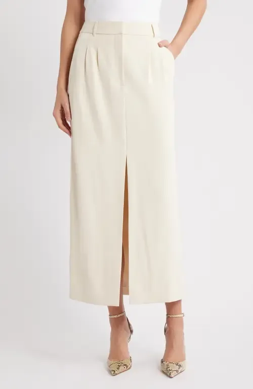 Harry Suiting Slit Maxi Skirt