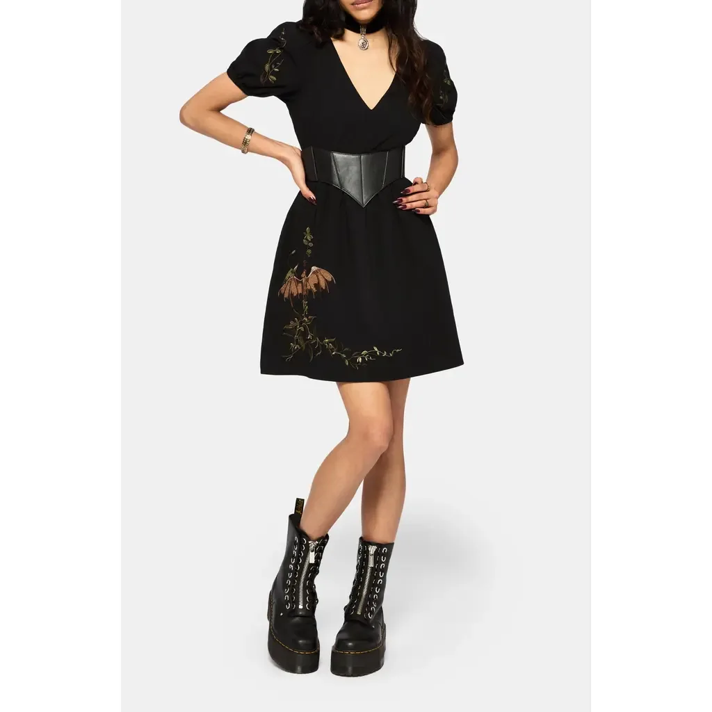 Orena Bat Mini Dress by Disturbia