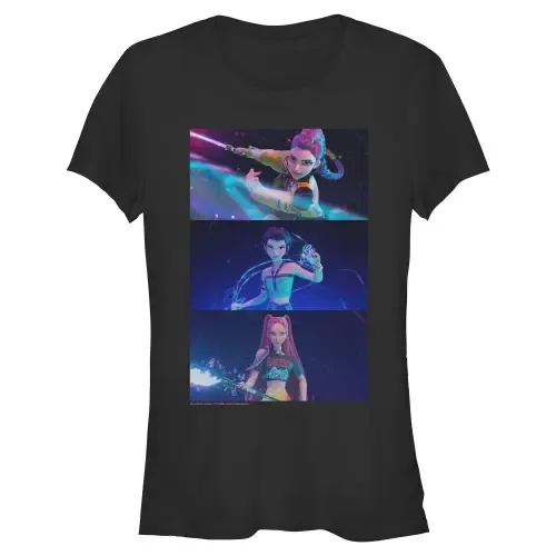 Group Shot Trio Short Sleeve Graphic T-Shirt by KPop Demon Hunters