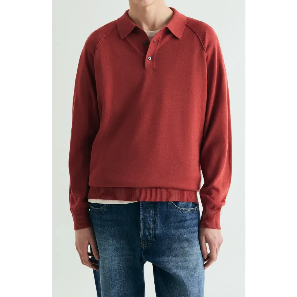 Raglan Polo Neck Sweater by Scalpers