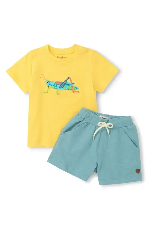 Grasshopper Appliqué T-Shirt & Shorts Set by Hatley