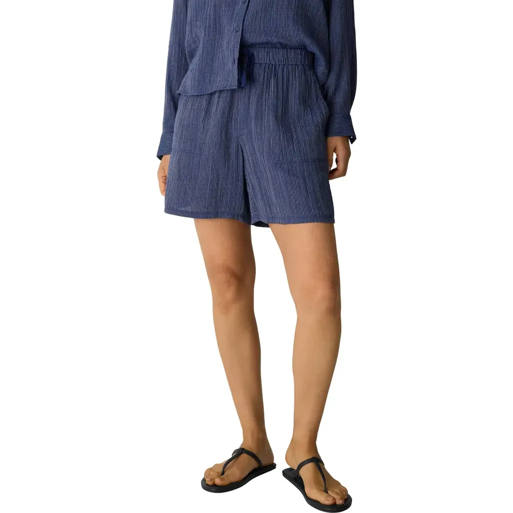 Organic Cotton Gauze Drawstring Shorts by Eileen Fisher