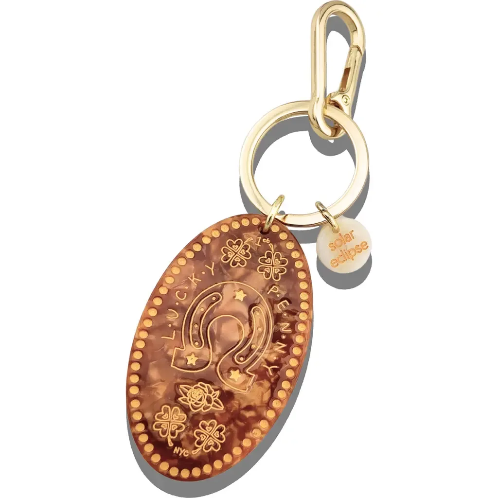 Lucky Penny Key Ring Bag Charm by Solar Eclipse