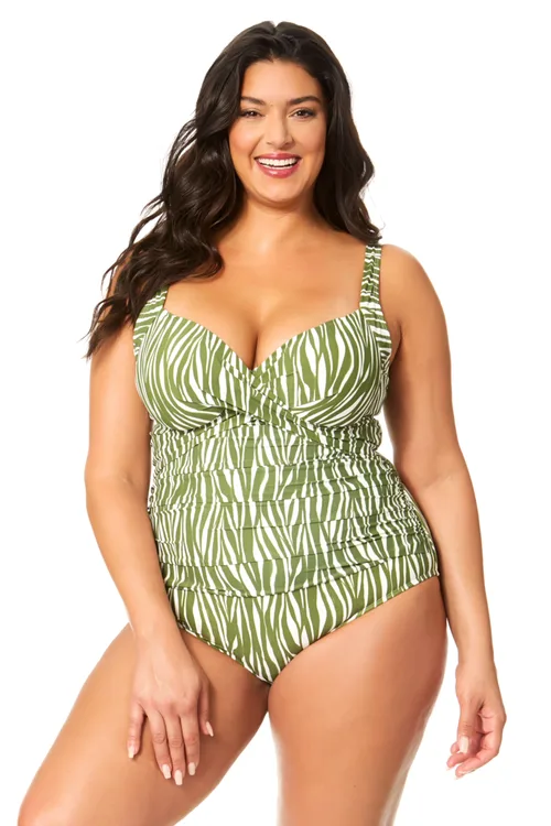 Underwire Surplice One Piece Swimsuit by Anne Cole