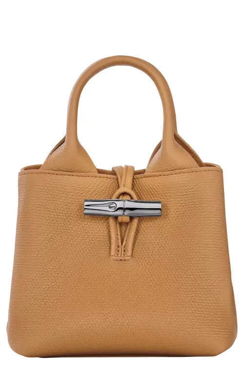 Le Roseau Leather Top Handle Bag by Longchamp