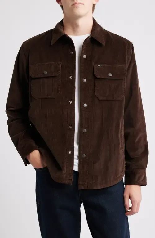 Elias Corduroy Shirt Jacket with Faux Shearling Lining by AG