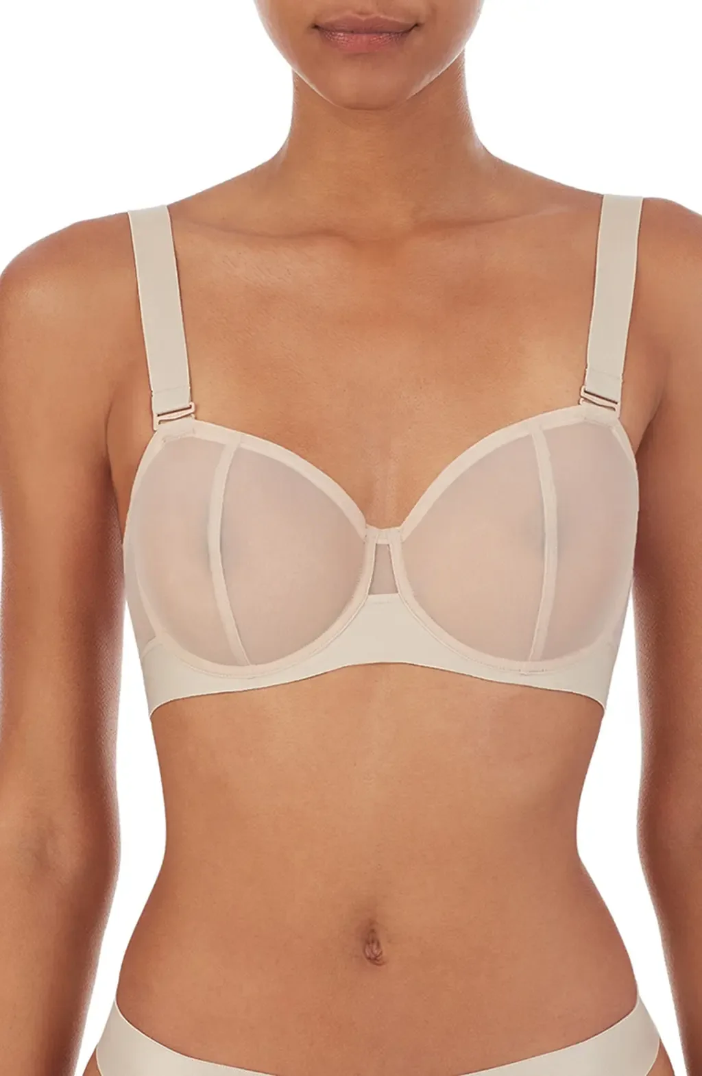 Sheers Strapless Underwire Bra