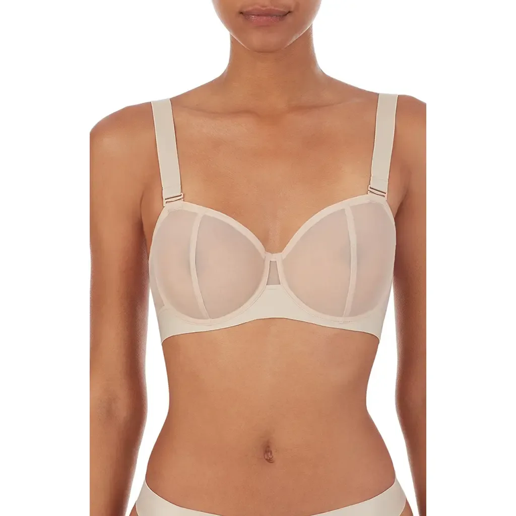Sheers Strapless Underwire Bra by DKNY