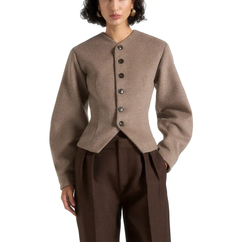 Aya Wool Hourglass Jacket by Manière De Voir