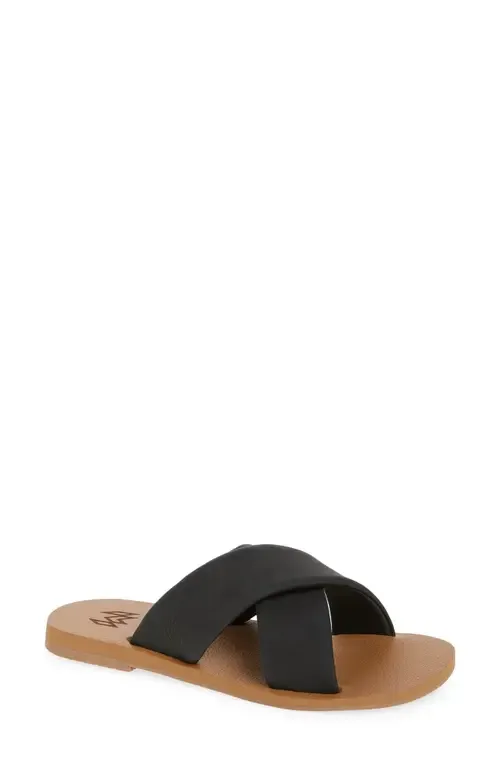 Ellie Cross Strap Slide Sandal by Malvados