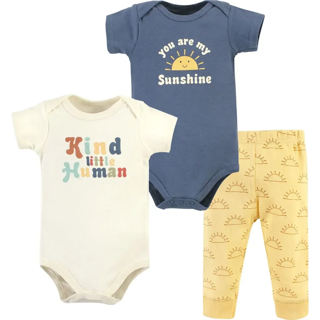 Two Bodysuits & Matching Pants Apparel Set by Hudson Baby