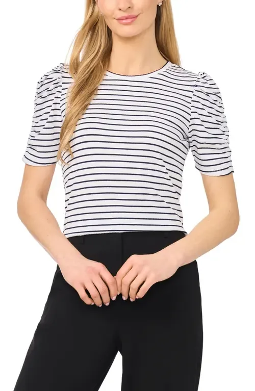 Puff Sleeve Stripe Tee by halogen(r)