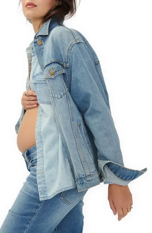 The Classic Maternity Jean Jacket by HATCH Collection